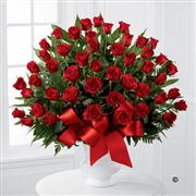 Large Red Rose Service Arrangement