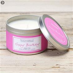 Happy Birthday Sweetpea Candle